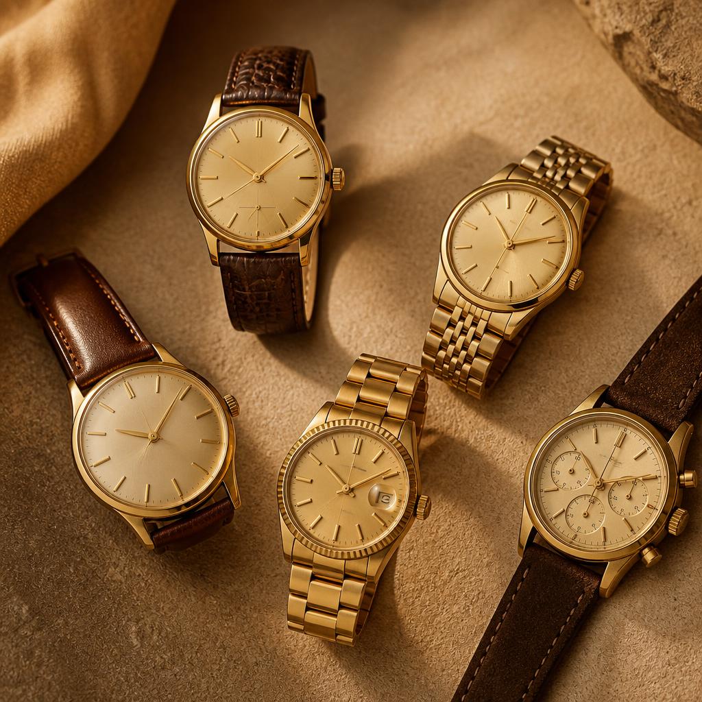 Vintage en luxe horloges die Astrid Gold in Antwerpen inkoopt